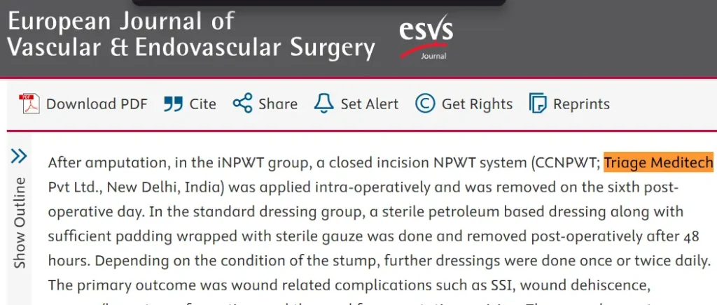 Triage Meditech at European Journal of Vascular Endovascular Surgery Triage Meditech at European Journal of Vascular & Endovascular Surgery