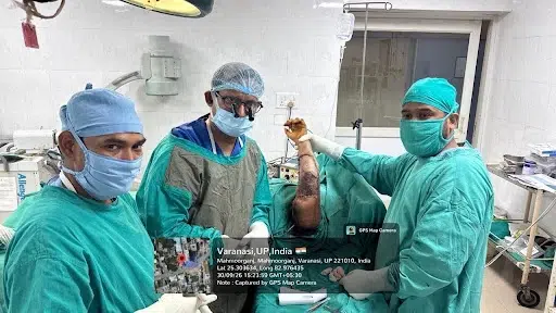 Final check of the fixed graft